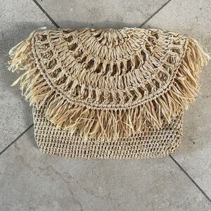 NWT Mar Y Sol Woven Straw Clutch Bag • Tres Beach Chic 🏖️